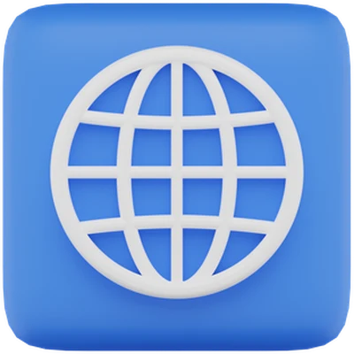 Globus als Symbol für die eigene Website