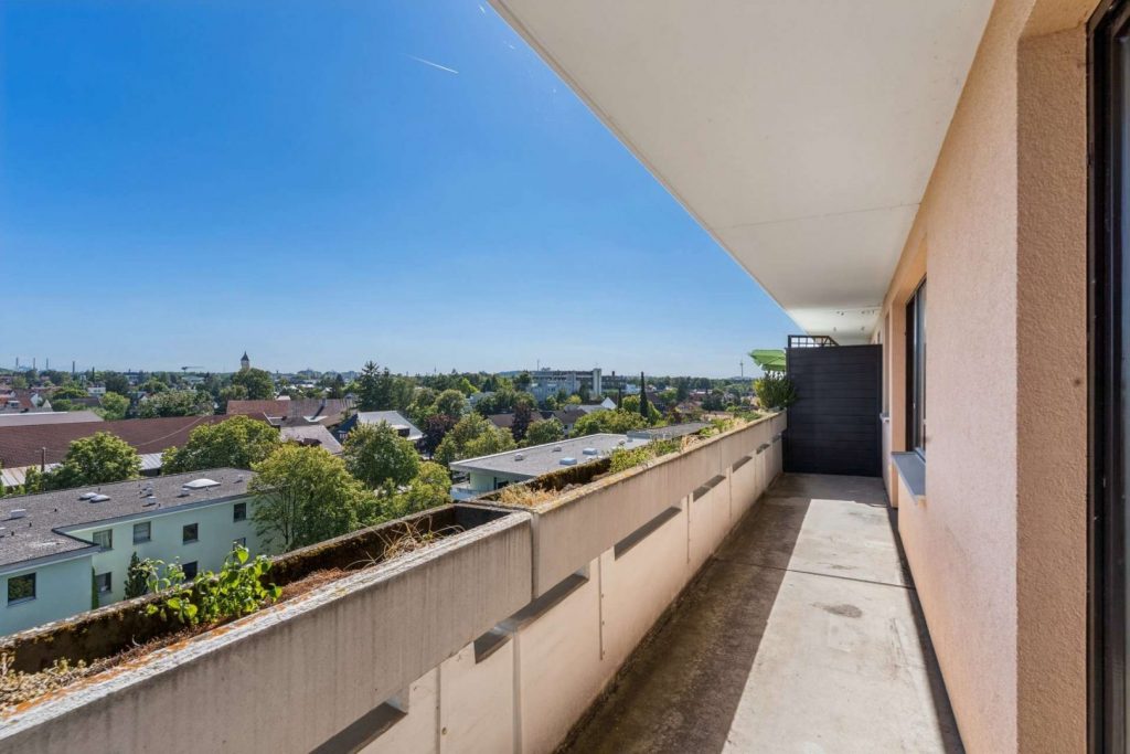 Balkon in Südausrichtung